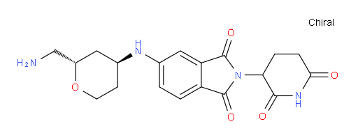 5-(((2S,4S)-2-(aminomethyl)tetrahydro-2H-pyran-4-yl)amino)-2-(2,6-dioxopiperidin-3-yl)isoindoline-1,3-dione