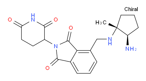 4-((((1R,2R)-2-amino-1-methylcyclopentyl)amino)methyl)-2-(2,6-dioxopiperidin-3-yl)isoindoline-1,3-dione