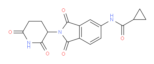 N-(2-(2,6-dioxopiperidin-3-yl)-1,3-dioxoisoindolin-5-yl)cyclopropanecarboxamide
