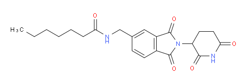 N-((2-(2,6-dioxopiperidin-3-yl)-1,3-dioxoisoindolin-5-yl)methyl)heptanamide