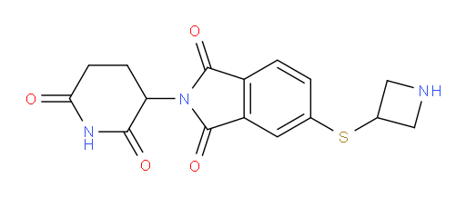 5-(azetidin-3-ylthio)-2-(2,6-dioxopiperidin-3-yl)isoindoline-1,3-dione