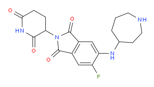 5-(azepan-4-ylamino)-2-(2,6-dioxopiperidin-3-yl)-6-fluoroisoindoline-1,3-dione