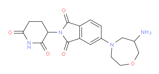 5-(6-amino-1,4-oxazepan-4-yl)-2-(2,6-dioxopiperidin-3-yl)isoindoline-1,3-dione