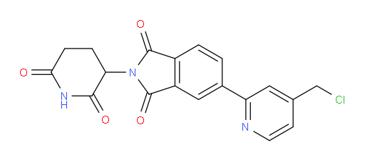 5-(4-(chloromethyl)pyridin-2-yl)-2-(2,6-dioxopiperidin-3-yl)isoindoline-1,3-dione
