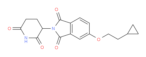 5-(2-cyclopropylethoxy)-2-(2,6-dioxopiperidin-3-yl)isoindoline-1,3-dione