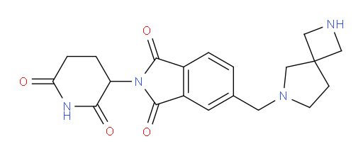 5-(2,6-diazaspiro[3.4]octan-6-ylmethyl)-2-(2,6-dioxopiperidin-3-yl)isoindoline-1,3-dione