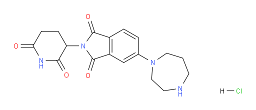 5-(1,4-diazepan-1-yl)-2-(2,6-dioxopiperidin-3-yl)isoindoline-1,3-dione hydrochloride