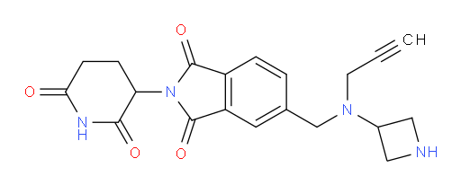 5-((azetidin-3-yl(prop-2-yn-1-yl)amino)methyl)-2-(2,6-dioxopiperidin-3-yl)isoindoline-1,3-dione