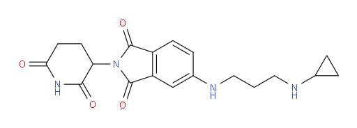 5-((3-(cyclopropylamino)propyl)amino)-2-(2,6-dioxopiperidin-3-yl)isoindoline-1,3-dione