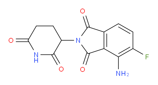 4-amino-2-(2,6-dioxopiperidin-3-yl)-5-fluoroisoindoline-1,3-dione