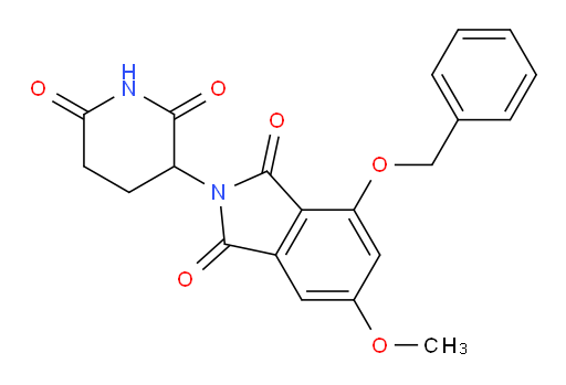 4-(benzyloxy)-2-(2,6-dioxopiperidin-3-yl)-6-methoxyisoindoline-1,3-dione