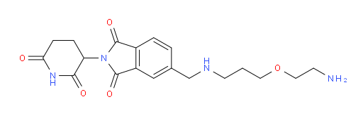 5-(((3-(2-aminoethoxy)propyl)amino)methyl)-2-(2,6-dioxopiperidin-3-yl)isoindoline-1,3-dione