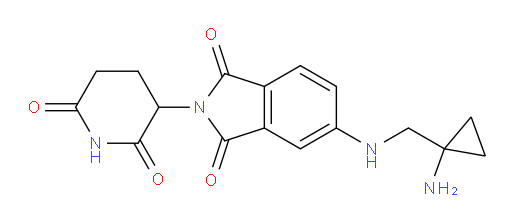 5-(((1-aminocyclopropyl)methyl)amino)-2-(2,6-dioxopiperidin-3-yl)isoindoline-1,3-dione