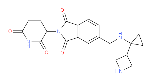 5-(((1-(azetidin-3-yl)cyclopropyl)amino)methyl)-2-(2,6-dioxopiperidin-3-yl)isoindoline-1,3-dione