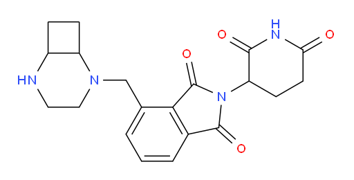 4-(2,5-diazabicyclo[4.2.0]octan-2-ylmethyl)-2-(2,6-dioxopiperidin-3-yl)isoindoline-1,3-dione