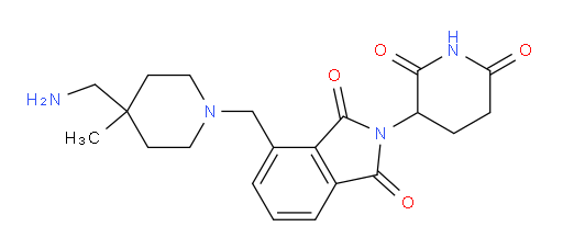 4-((4-(aminomethyl)-4-methylpiperidin-1-yl)methyl)-2-(2,6-dioxopiperidin-3-yl)isoindoline-1,3-dione