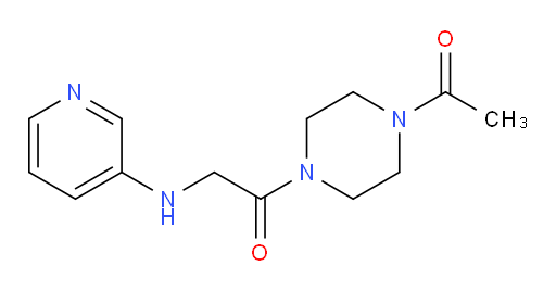 1-(4-acetylpiperazin-1-yl)-2-(pyridin-3-ylamino)ethanone