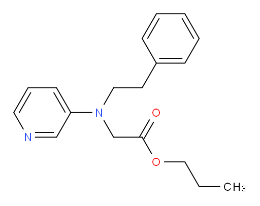 propyl 2-(phenethyl(pyridin-3-yl)amino)acetate