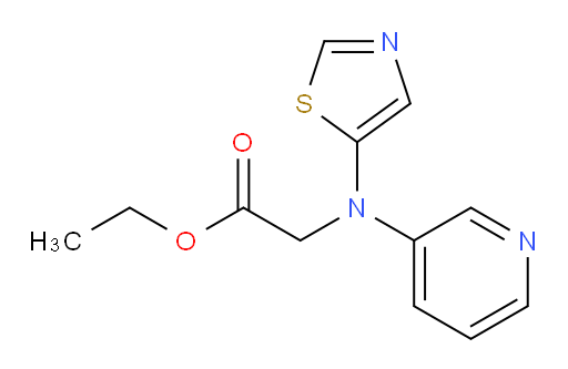ethyl 2-(pyridin-3-yl(thiazol-5-yl)amino)acetate