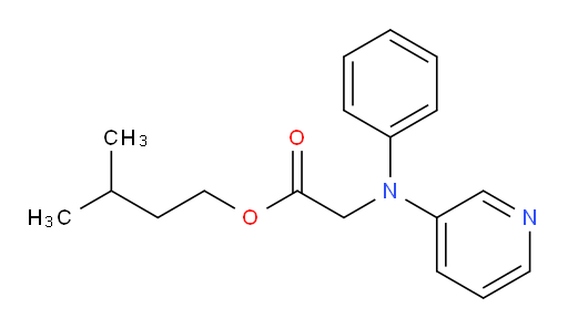 isopentyl 2-(phenyl(pyridin-3-yl)amino)acetate