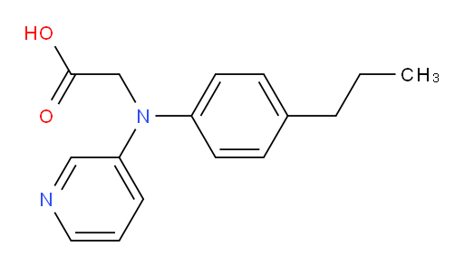 2-((4-propylphenyl)(pyridin-3-yl)amino)acetic acid
