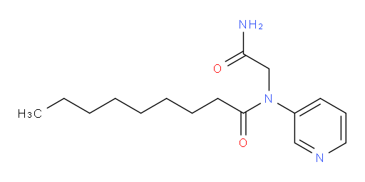 N-(2-amino-2-oxoethyl)-N-(pyridin-3-yl)nonanamide
