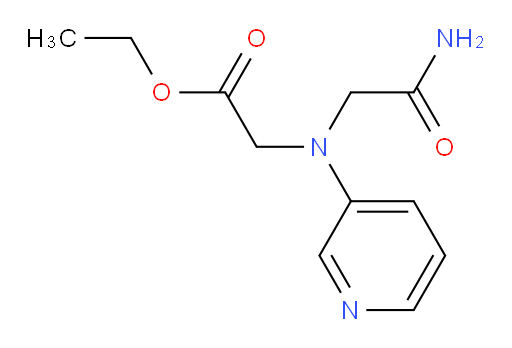 ethyl 2-((2-amino-2-oxoethyl)(pyridin-3-yl)amino)acetate