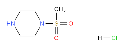 1-(METHYLSULFONYL)PIPERAZINE HCL;1-Methanesulfonyl-piperazine. HCl;(N-Methylsulfonyl)piperazine hydrochloride;: Piperazine,1-(Methylsulfonyl)-, hydrochloride;1-(Methanesulfonyl)-piperazine / 1-(Methanesulfonyl)-piperazine monohydrochloride