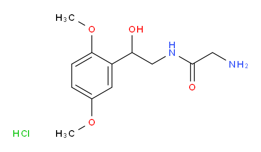 2-amino-N-(2-(2,5-dimethoxyphenyl)-2-hydroxyethyl)acetamide hydrochloride