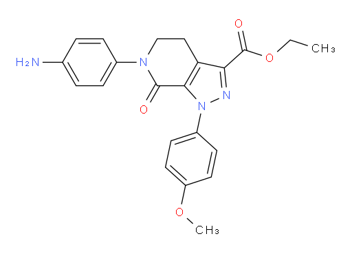 ethyl 6-(4-aminophenyl)-1-(4-methoxyphenyl)-7-oxo-4,5,6,7-tetrahydro-1H-pyrazolo[3,4-c]pyridine-3-carboxylate