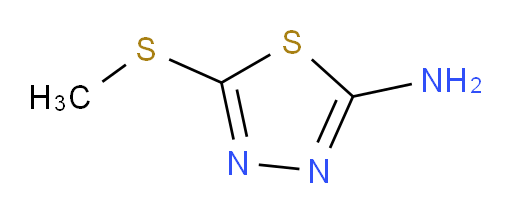 IFLAB-BB F1386-0088;4-thiadiazol-2-amine,5-(methylthio)-3;2-Amino-5-methylthio-1,3,4-thidiazole;4-thiadiazole,2-amino-5-(methylthio)-3;2-Amnio-5-(methylthio)-1,3,4-thiadazole;5-(METHYLTHIO)-1,3,4-THIADIAZOL-2-AMINE;2-AMINO-5-(METHYLTHIO)-1,3,4-THIADIAZOLE;2-AMINO-5-METHYLTHIO-134-THIADIAZOLE 99%;5-(Methylthio)-1,3,4-thiadiazole-2-amine;1,3,4-Thiadiazol-2-amine, 5-(methylthio)-