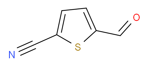 5-CYANO-2-THIOPHENE CARBALDEHYDE;5-Formyl-thiophene-2-carbonitrile;5-Cyano-2-thiophene carbaldehyde, 95+%