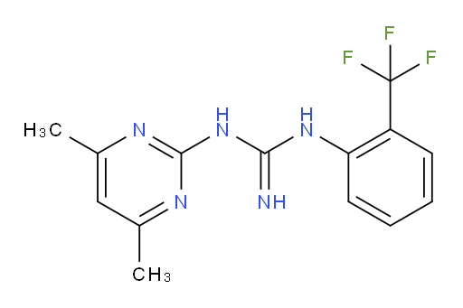1-(4,6-dimethylpyrimidin-2-yl)-3-(2-(trifluoromethyl)phenyl)guanidine