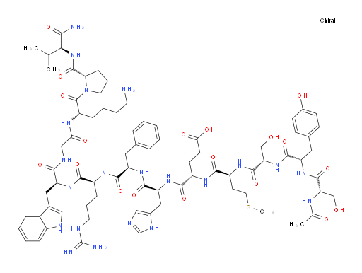 α-Melanotropin (swine), 7-D-phenylalanine-