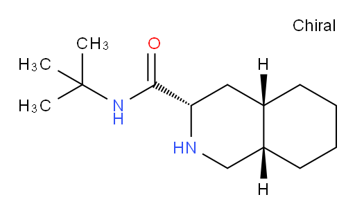 (3S,4aS,8aS)-N-(tert-butyl)decahydroisoquinoline-3-carboxamide