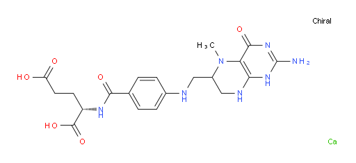 (2S)-2-(4-(((2-amino-5-methyl-4-oxo-1,4,5,6,7,8-hexahydropteridin-6-yl)methyl)amino)benzamido)pentanedioic acid, calcium salt