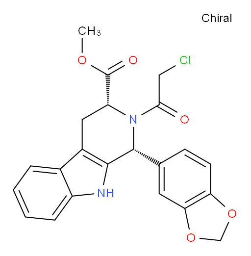 (1R,3R)-1-(benzo[d][1,3]dioxol-5-yl)-2-(2-chloro-acetyl)-2,3,4,9-tetrahydro-1H-pyrido[3,4-b]indol-3-carboxylic acid methyl ester