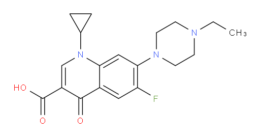 1-Cyclopropyl-7-(4-ethyl-piperazin-1-yl)-6-fluoro-1,4-dihydro-4-oxo-Quinolin-3-carboxylic acid