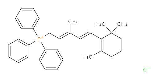 (E,E)-[3-methyl-5-(2,6,6-trimethyl-1-cyclohexen-1-yl)penta-2,4-dienyl]triphenylphosphonium chloride;[(2E,4E)-3-methyl-5-(2,6,6-trimethyl-1-cyclohexen-1-yl)-2,4-pentadienyl] (triphenyl)phosphonium chloride;PhosphoniuM, [(2E,4E)-3-Methyl-5-(2,6,6-triMethyl-1-cyclohexen-1-yl)-2,4-pentadien-1-yl]triphenyl-, chloride (1:1)