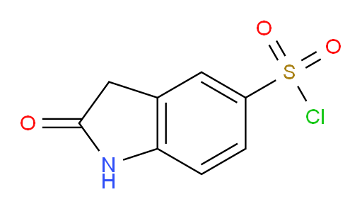 2-OXOINDOLINE-5-SULP;5-CHLOROSULPHONYL-2-OXINDOLE;Indolone-5-sulfonyl chloride;5-chlorosulfonyl-2-indolinone;2-Oxoindoline-5-sulphonyl chloride;2-Oxindole-5-sulphonyl chloride 97%;2-OXOINDOLINE-5-SULPHONYL CHLORIDE 97;2-Oxoindoline-5-sulphonyl chloride 97%;2-Oxoindoline-5-sulfonyl chloride , TECH;2,3-Dihydro-2-oxo-1H-indol-5-sulfonyl chloride