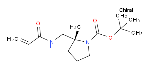 tert-butyl (2R)-2-methyl-2-[(prop-2-enamido)methyl]pyrrolidine-1-carboxylate