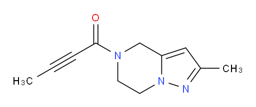 1-{2-methyl-4H,5H,6H,7H-pyrazolo[1,5-a]pyrazin-5-yl}but-2-yn-1-one