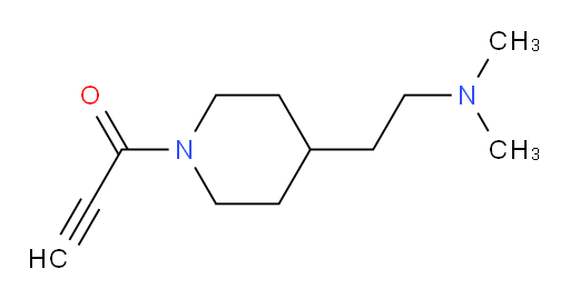 1-{4-[2-(dimethylamino)ethyl]piperidin-1-yl}prop-2-yn-1-one