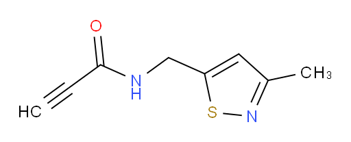 N-[(3-methyl-1,2-thiazol-5-yl)methyl]prop-2-ynamide