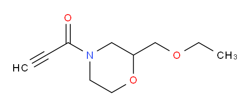 1-[2-(ethoxymethyl)morpholin-4-yl]prop-2-yn-1-one