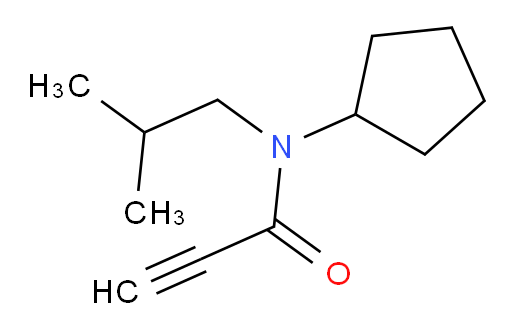 N-cyclopentyl-N-(2-methylpropyl)prop-2-ynamide