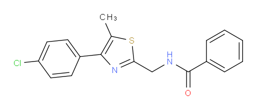 N-{[4-(4-chlorophenyl)-5-methyl-1,3-thiazol-2-yl]methyl}benzamide