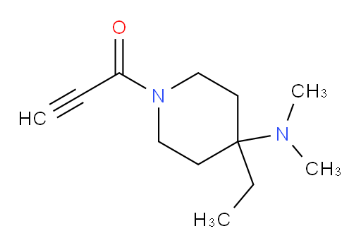 1-[4-(dimethylamino)-4-ethylpiperidin-1-yl]prop-2-yn-1-one