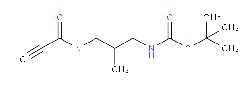 tert-butyl N-[2-methyl-3-(prop-2-ynamido)propyl]carbamate