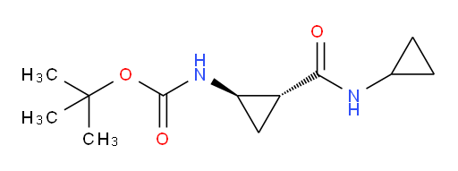 rac-tert-butyl N-[(1R,2R)-2-(cyclopropylcarbamoyl)cyclopropyl]carbamate